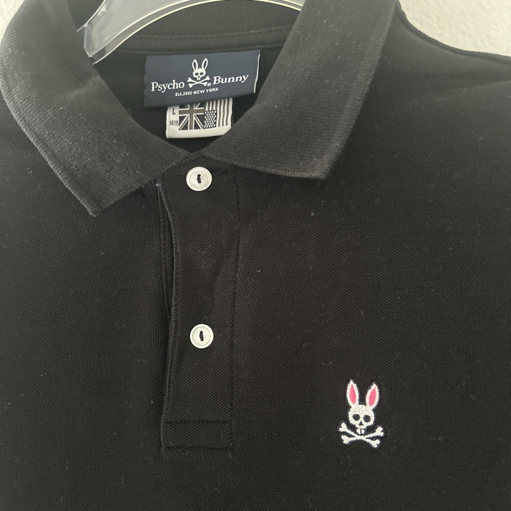 Psycho Bunny Classic Black Polo